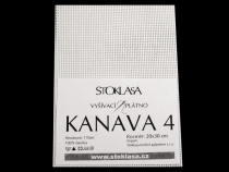 Vyšívací tkanina KANAVA 4 bílá 20x30cm ČESKÝ VÝROBEK Vyšívací tkanina KANAVA 4 bílá 20x30cm ČESKÝ VÝROBEK