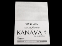 Vyšívací tkanina KANAVA 5 bílá 20x 30cm ČESKÝ VÝROBEK Vyšívací tkanina KANAVA 5 bílá 20x 30cm ČESKÝ VÝROBEK