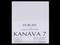 Vyšívací tkanina KANAVA 7 bílá 20x30cm ČESKÝ VÝROBEK Vyšívací tkanina KANAVA 7 bílá 20x30cm ČESKÝ VÝROBEK