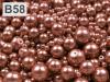 Voskované perly MIX velikostí cca Ø4-12mm 100g skleněné