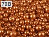 Voskované perly MIX velikostí cca Ø4-12mm 100g skleněné
