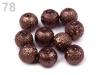 Voskované perly koule Ø 8mm vroubkované 500g