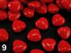 Korálky COLOR srdce 13x13mm plast 500g