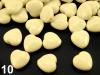 Korálky COLOR srdce 13x13mm plast 500g