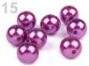 Korálky GLANCE plast kulička Ø15mm    10g voskované