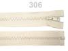 Zip kostěný 5mm dělitelný  30cm (bundový) MART