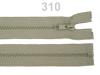 Zip kostěný 5mm dělitelný  50cm (bundový) MART