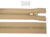 Zip kostěný 5mm dělitelný  65cm (bundový) MART