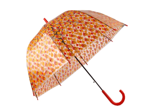 průhledný vystřelovací deštník