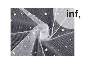 Tyl s hvězdičkami s hologramem