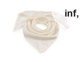 Saténový šátek jednobarevný 70x70 cm