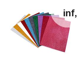 Pěnová guma Moosgummi s glitry 20x30 cm