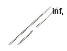 Řetízek na kabelky délka 120 cm