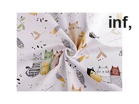 Bavlněná látka / plátno kočky