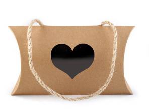 Novinka: Dárková krabička natural s průhledem