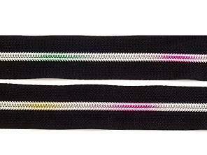 Duhový zip spirálový šíře 6 mm metráž