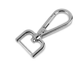 Kovová karabina otočná, průvlek 20 mm