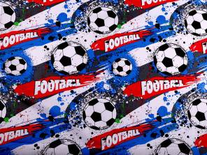 Bavlněná látka / plátno fotbal