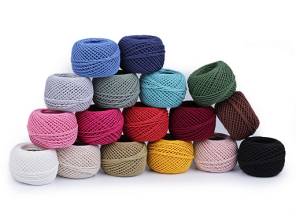 Bavlněná příze macrame / háčkovací 40 g rozčesávací