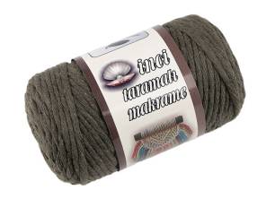 Recyklovaná bavlněná příze macrame Ø5 mm