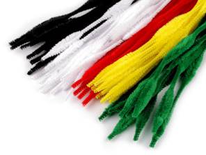 Chlupaté drátky na tvoření Ø5-10 mm délka 30 cm