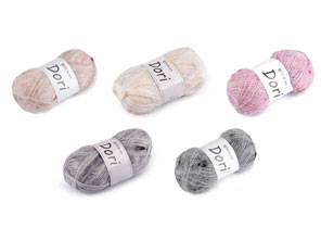 Pletací mohérová příze s nopky Dori 100 g
