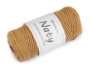 Bavlněná pletací příze macrame Naty Ø3 mm rozčesávací
