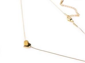 Náhrdelník z nerezové oceli srdce