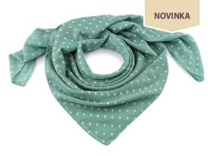 Šátek s puntíky 85x90 cm