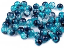 Skleněné korálky praskačky dvoubarevné Ø6 mm