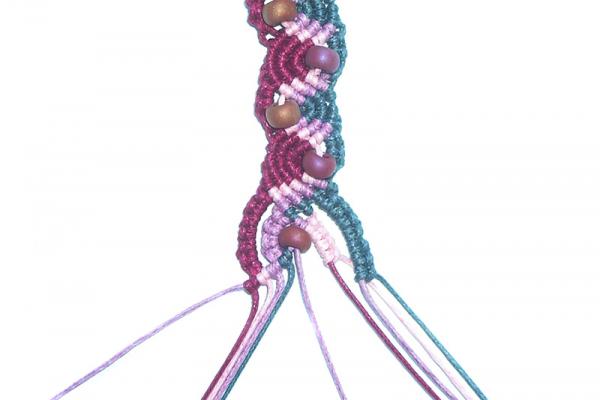 Micro macramé náramek 