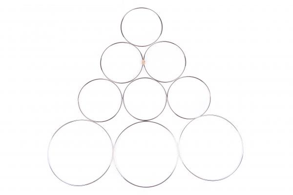 Vánoční dekorace z kruhů