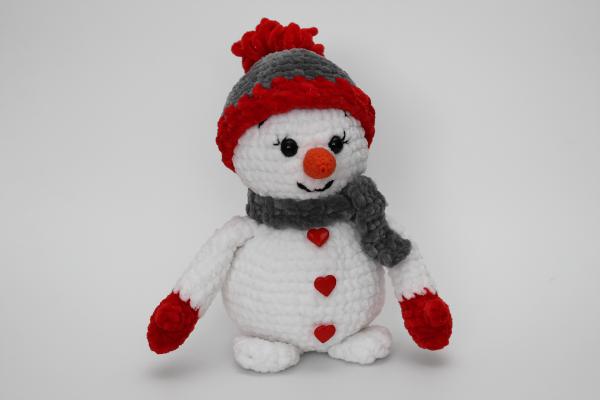 Uháčkujte si sněhuláka