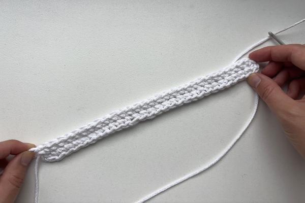 Háčkovaná taška Sněhulák