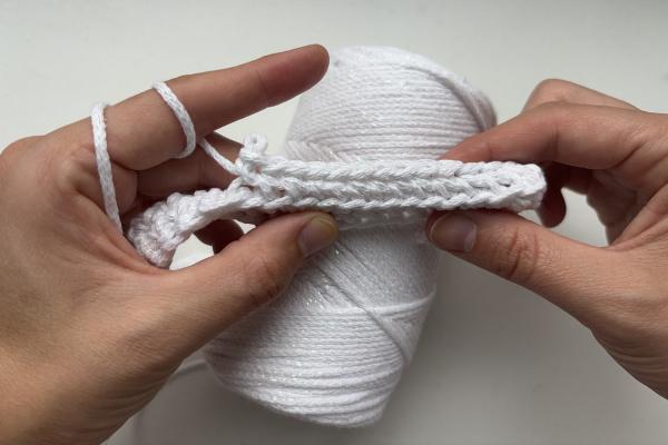 Háčkovaná taška Sněhulák