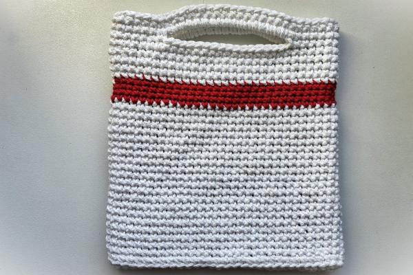 Háčkovaná taška Sněhulák