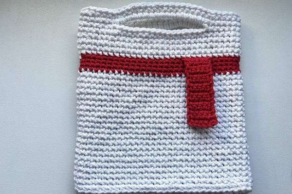 Háčkovaná taška Sněhulák