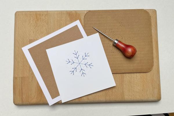 Jak jednoduše vyšít vločku na přání