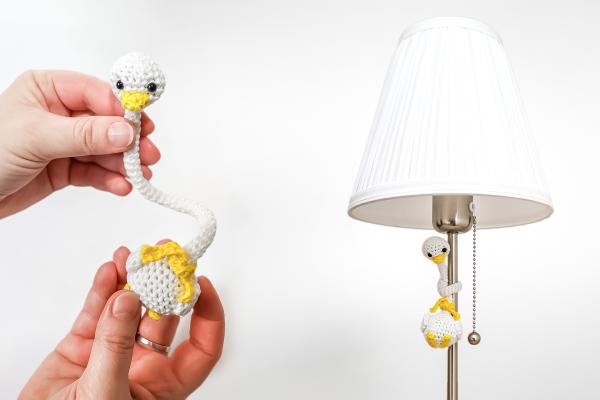 Uháčkujte si veselou husu s dlouhým krkem