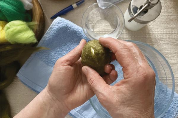 Plstěná velikonoční vajíčka