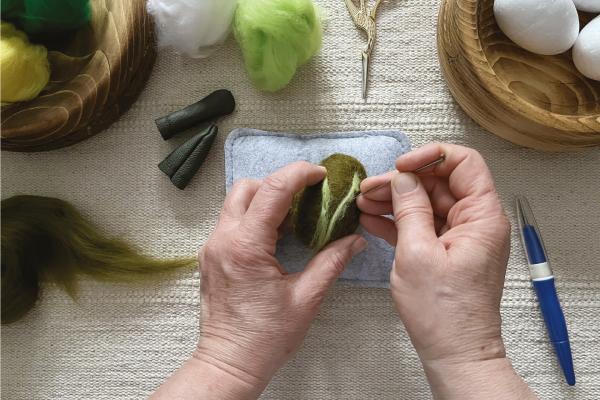 Plstěná velikonoční vajíčka