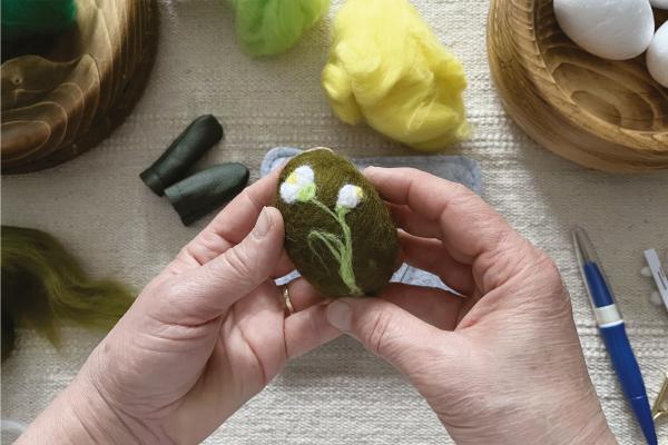 Plstěná velikonoční vajíčka