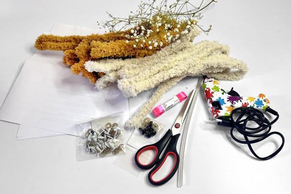 Vyrobte si pejska z chlupatých drátků