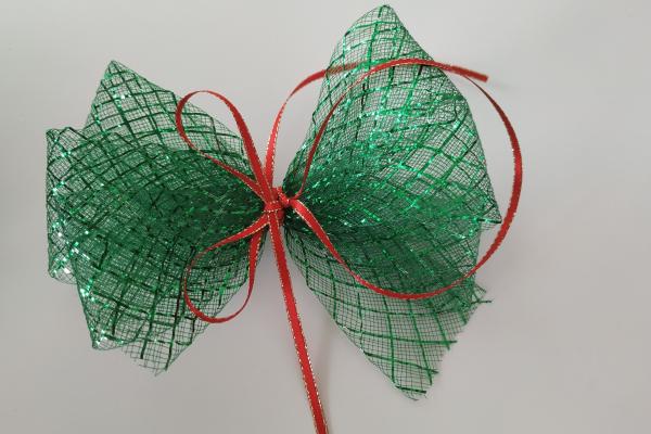 Vánoční ozdoba z bambulek 