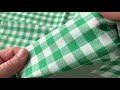 Bavlněná látka / plátno Kanafas větší kostka / káro