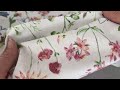 Bavlněná látka / plátno luční květy šíře 220 cm