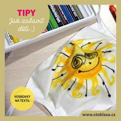 tip - voskovky na textil